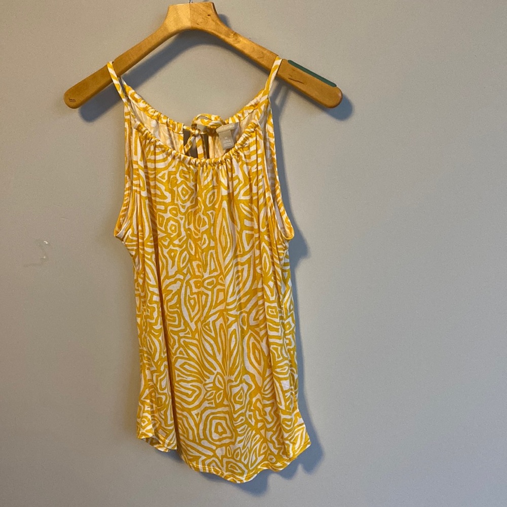 Banana Republic size M yellow print tank